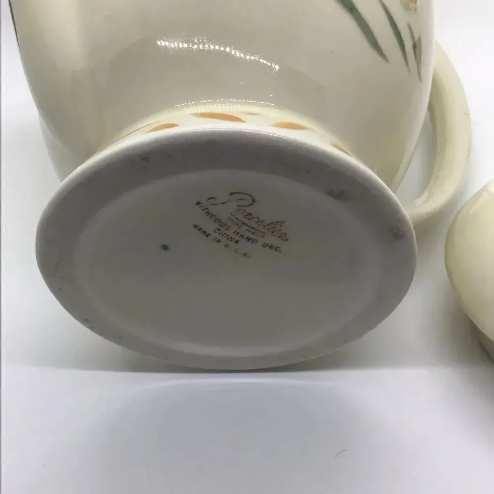 Vintage Porcelier Southwest Design Coffee/Tea pot